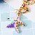 Pearl Shell Starfish Keychain Supply with Quality Craftsmanship - Pearl starfish-single OPP bag packaging