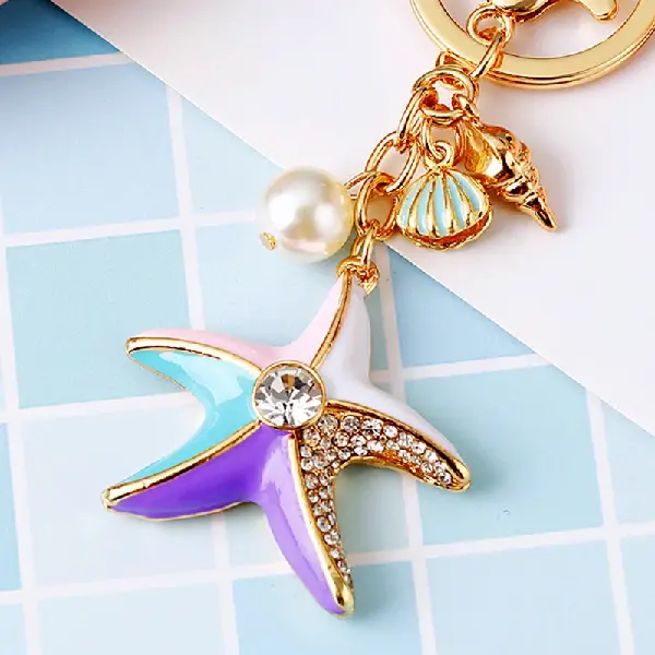 Pearl starfish-single OPP bag packaging,chaincharmsupply.com