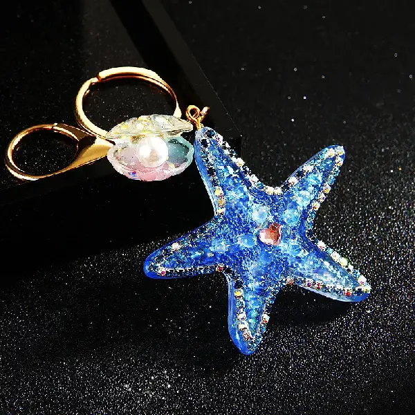 A553 jelly starfish blue-single OPP bag packaging,chaincharmsupply.com
