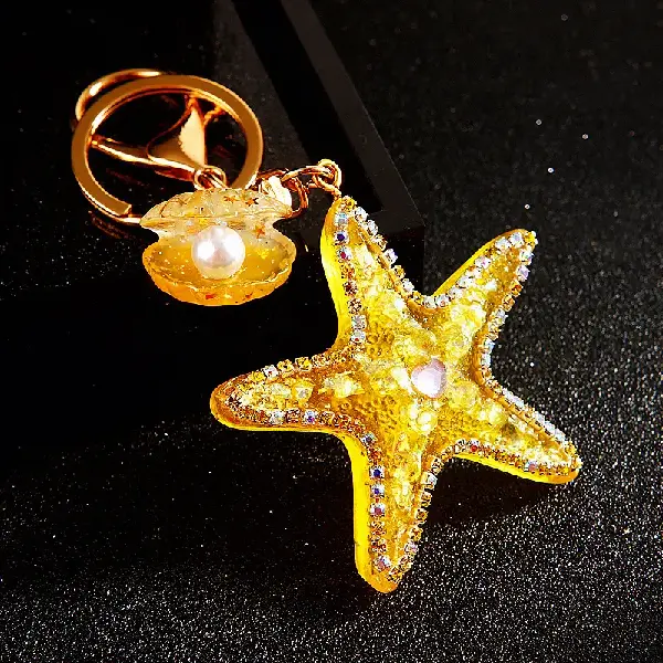 A553 jelly starfish yellow-single OPP bag packaging,chaincharmsupply.com