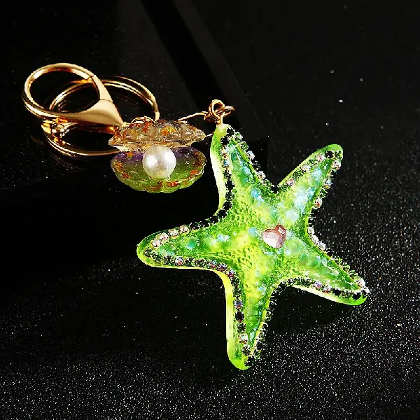A553 jelly starfish green-single OPP bag packaging,chaincharmsupply.com