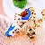 Wholesale Rhinestone-Encrusted Sneakers & Bag Charm Supply - Small sneakers blue-single OPP bag packaging