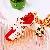 Wholesale Rhinestone-Encrusted Sneakers & Bag Charm Supply - Small sneakers red - single OPP bag packaging