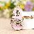 Wholesale Rhinestone-Encrusted Sneakers & Bag Charm Supply - Small slippers pink-single OPP bag packaging