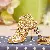 Wholesale Rhinestone-Encrusted Sneakers & Bag Charm Supply - Hollow shoes gold-single OPP bag packaging