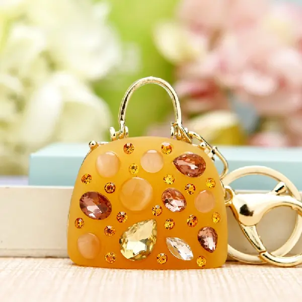 Jelly satchel yellow-single OPP bag packaging,chaincharmsupply.com