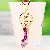 Wholesale Rhinestone-Encrusted Sneakers & Bag Charm Supply - Love small shoes purple - single OPP bag packaging