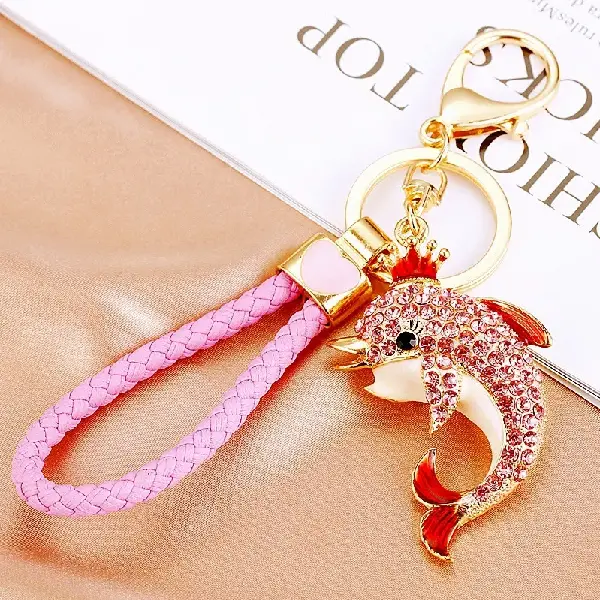 BV Crown Dolphin Pink-single OPP bag packaging,chaincharmsupply.com