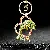 High-Quality Rhinestone Crown Dolphin Keychain Wholesale Supply - Love dolphin green-single OPP bag packaging