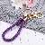 High-Quality Rhinestone Crown Dolphin Keychain Wholesale Supply - Love BV rope dark purple-single OPP bag packaging