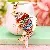Wholesale Korean Creative Wealth Fish Keychain for Retailers - Fish white every year - single OPP bag packaging