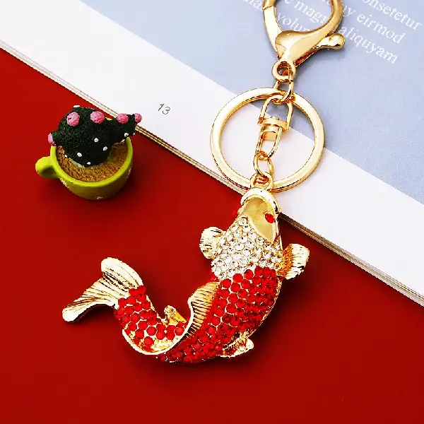 A451 Rhinestone Arowana Red-single OPP bag packaging,chaincharmsupply.com