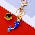 Wholesale Korean Creative Wealth Fish Keychain for Retailers - A521 Fish Money Duoduo Sapphire-single OPP bag packaging