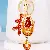 Wholesale Korean Creative Wealth Fish Keychain for Retailers - Jinchan sends blessings-single OPP bag packaging