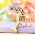 Wholesale Korean Creative Wealth Fish Keychain for Retailers - Little dolphin pink-single OPP bag packaging