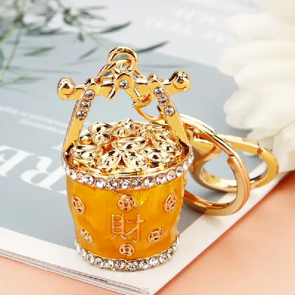 New Lucky Bucket Yellow-single OPP bag packaging,chaincharmsupply.com