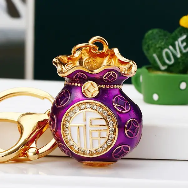 Double-sided classic lucky bag purple-single OPP bag packaging,chaincharmsupply.com