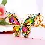 Wholesale Colorful Crystal Butterfly Keychains for Retail - Gem butterfly dazzling color-single OPP bag packaging
