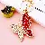 Wholesale Colorful Crystal Butterfly Keychains for Retail - Pattern butterfly red-single OPP bag packaging