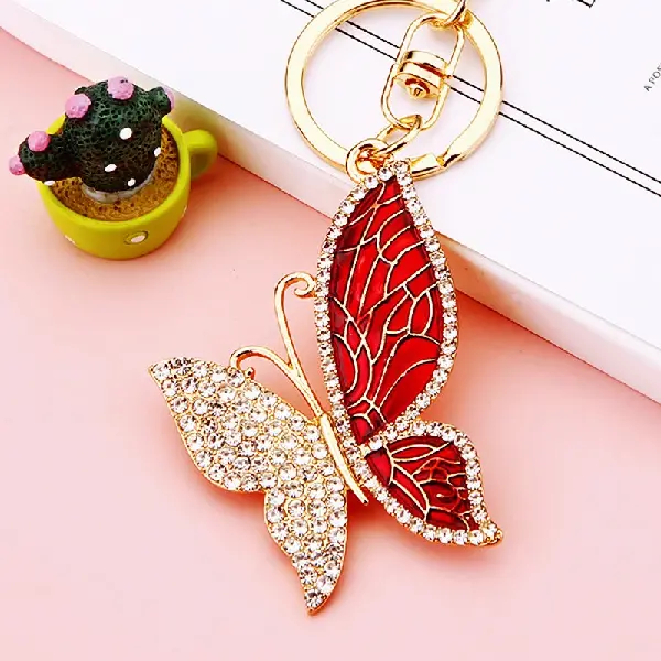 Pattern butterfly red-single OPP bag packaging,chaincharmsupply.com