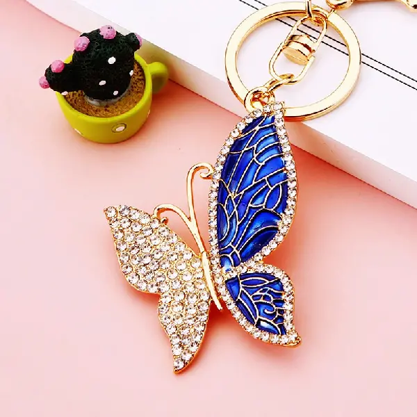 Pattern butterfly blue-single OPP bag packaging,chaincharmsupply.com