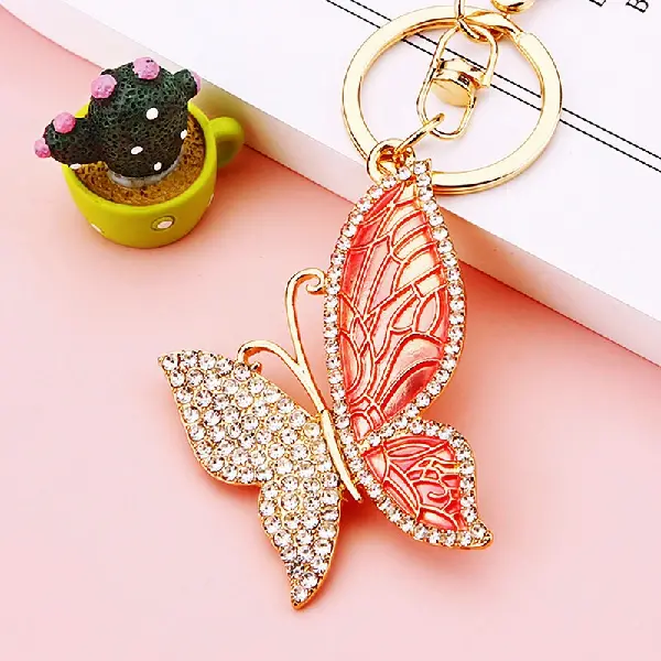 Pattern butterfly pink-single OPP bag packaging,chaincharmsupply.com