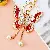 Wholesale Colorful Crystal Butterfly Keychains for Retail - Tassel butterfly red-single OPP bag packaging