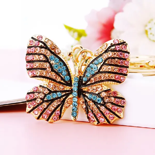 Colorful butterfly pink blue-single OPP bag packaging,chaincharmsupply.com