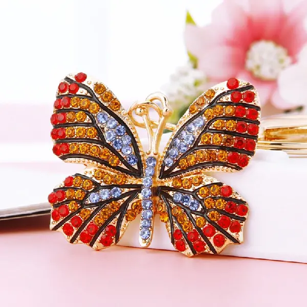 Colorful butterfly red and blue-single OPP bag packaging,chaincharmsupply.com