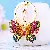 Wholesale Colorful Crystal Butterfly Keychains for Retail - A159 camouflage small butterfly red and green-single OPP bag packaging