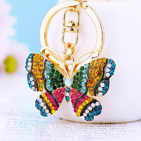 A159 camouflage small butterfly green and yellow-single OPP bag packaging,chaincharmsupply.com