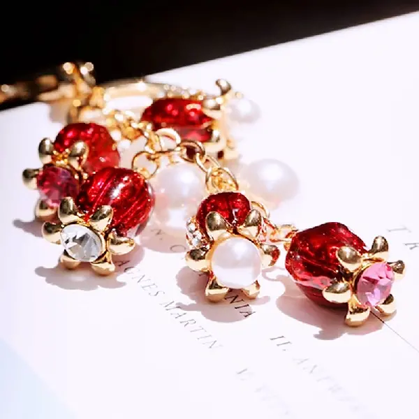 Pearl pomegranate flower-single OPP bag packaging,chaincharmsupply.com