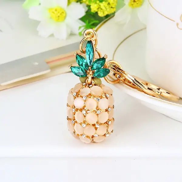 Moonstone Pineapple White-Single OPP bag packaging,chaincharmsupply.com
