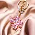Wholesale Metal Four-Leaf Clover Keychains for Retailers - A132 Double Rhinestone Four-leaf Clover Purple-Single OPP bag packaging