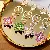 Wholesale Metal Four-Leaf Clover Keychains for Retailers - A132 double Rhinestone four-leaf clover color mixed hair-single OPP bag packaging