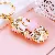 Convertible Car Keychain for Women | Rhinestone Charm Supply - Convertible Pink - Single OPP bag packaging
