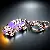 Convertible Car Keychain for Women | Rhinestone Charm Supply - Full Rhinestone Land Rover purple-single OPP bag packaging