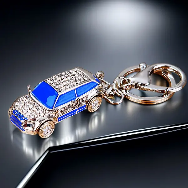 Full Rhinestone Land Rover blue-single OPP bag packaging,chaincharmsupply.com