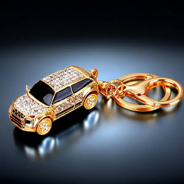 Full Rhinestone Land Rover black-single OPP bag packaging,chaincharmsupply.com