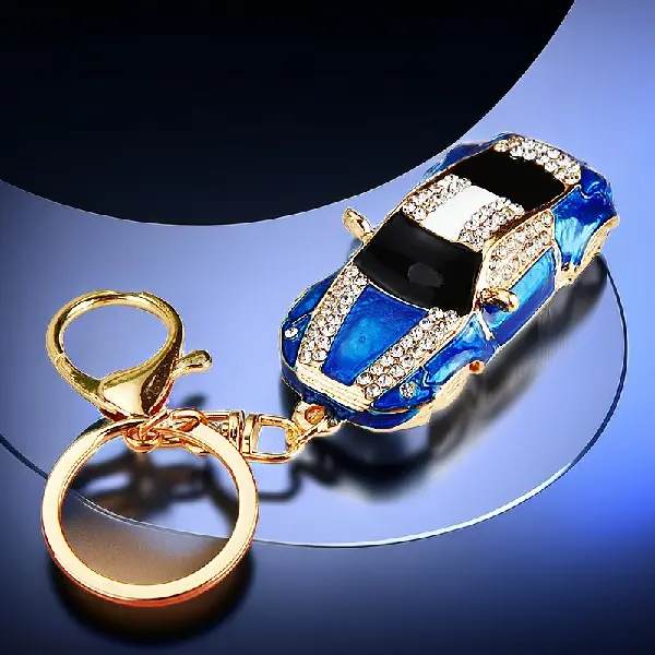 Full Rhinestone supercar sapphire-single OPP bag packaging,chaincharmsupply.com