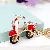 Convertible Car Keychain for Women | Rhinestone Charm Supply - Motorcycle Big Red-single OPP bag packaging