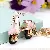 Convertible Car Keychain for Women | Rhinestone Charm Supply - Motorcycle pink-single OPP bag packaging