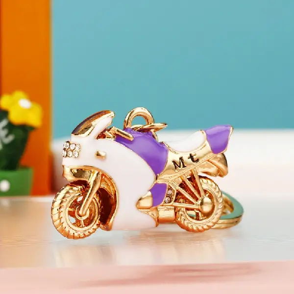Motorcycle purple-single OPP bag packaging,chaincharmsupply.com