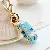 Convertible Car Keychain for Women | Rhinestone Charm Supply - Porsche Blue-Single OPP bag packaging