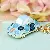 Convertible Car Keychain for Women | Rhinestone Charm Supply - Beetle blue-single OPP bag packaging