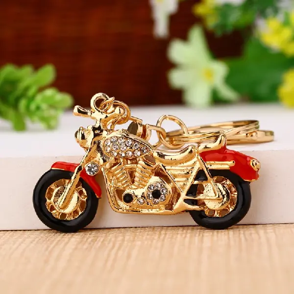 Punk Motorcycle Big Red-single OPP bag packaging,chaincharmsupply.com