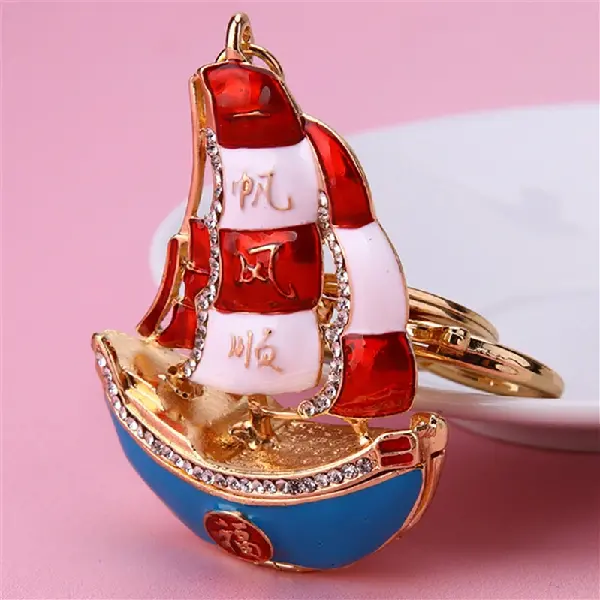 Fu word sailboat-single OPP bag packaging,chaincharmsupply.com