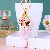 Wholesale Rhinestone Fox Plush Keychain & Cute Bag Charm Supply - A445 plush fox pink-single OPP bag packaging