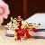 Wholesale Cartoon Unicorn Rhinestone Keychains and Bag Charms - Rhinestone Unicorn Red-Individually packaged