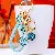 Wholesale Rhinestone Fruit Cherry Keychains for Retailers - Sky blue fortune rope + full Rhinestone cherry blue - single OPP bag packaging